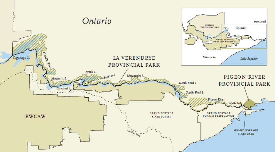 LaVerendrye Provincial Park locatormap