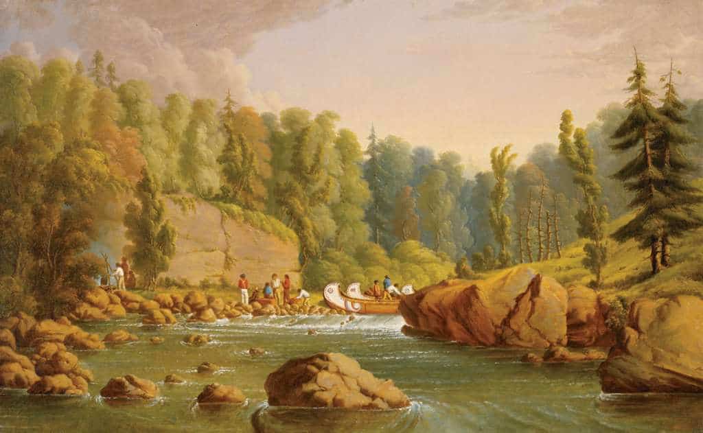 French River Rapids (oil on canvas), 1848-1856; by Paul Kane. Used with permission of the Royal Ontario Museum copyright ROM.