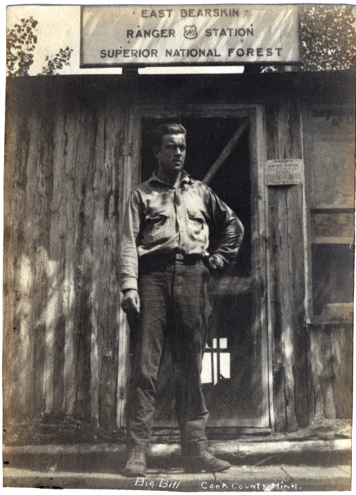 Ranger Bill Wenstrom at the USFS Station on East Bearskin Lake.