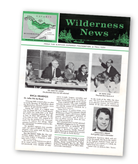 A 1964 issue of Wilderness News