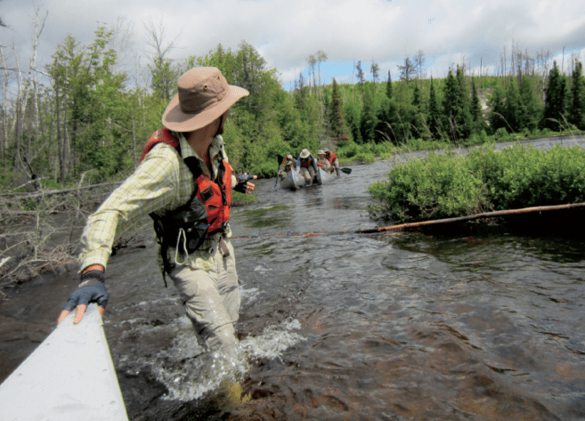 Boy Scout Troops explore the wilds of northern Minnesota and Canada on a trip to the Grand Portage via the Pigeon River. Photo courtesy Northern Tier High Adventure Base.