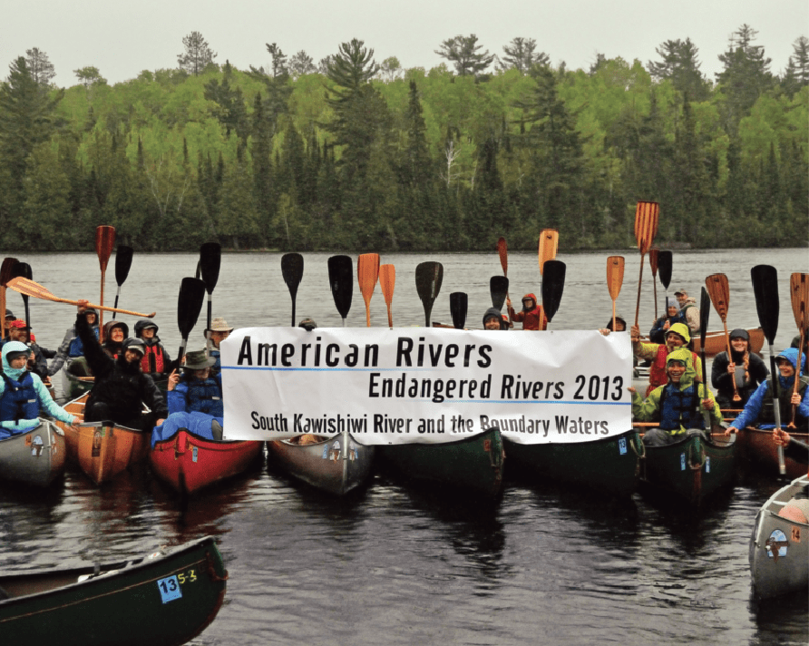 The nonprofit American Rivers has named the South Kawishiwi River and the Boundary Waters one of America's most endangered rivers because of mining proposed in the area. Visit www.americanrivers.org for more information. 