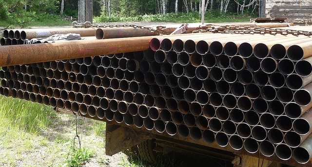 Drilling equipment at a Twin Metals mineral exploration site.