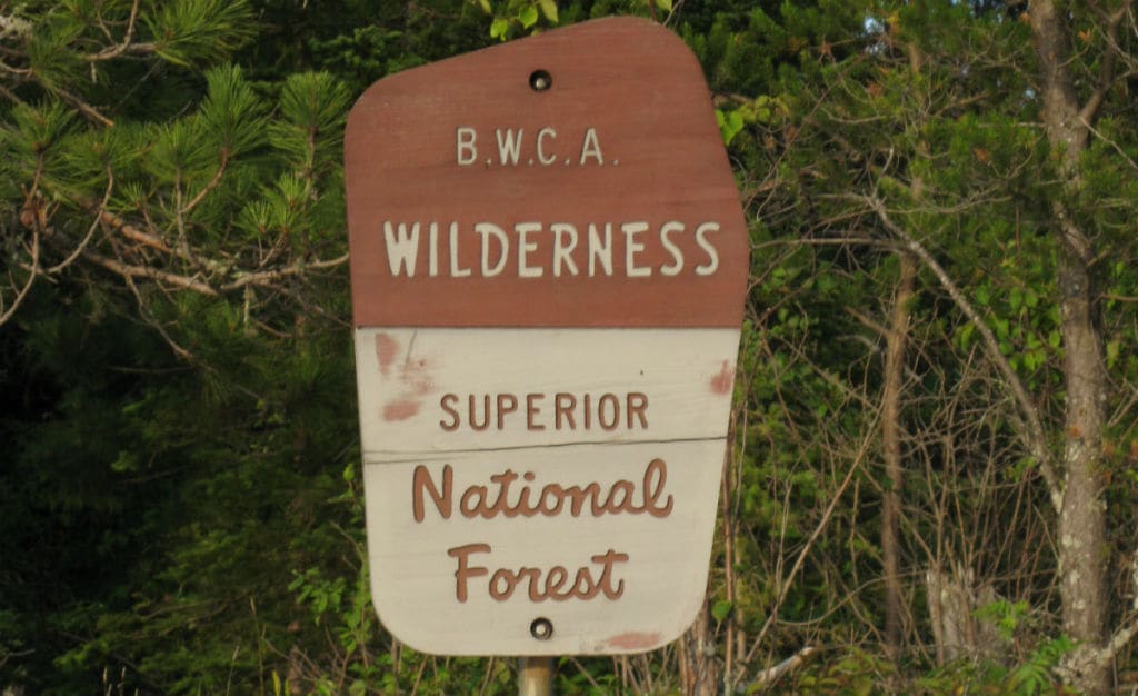 BWCAW sign