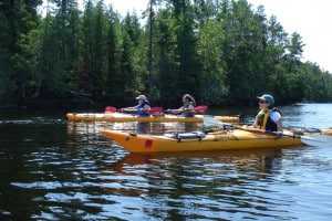 Kayaking on Rainy Lake in Voyageurs National Park