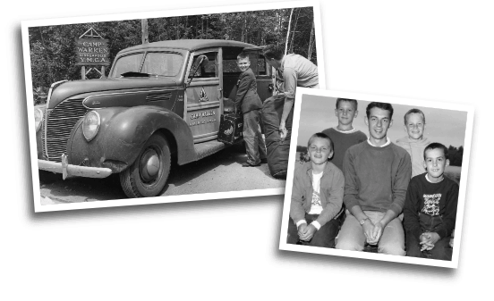 Photos dating back to the 1930s greeted visitors at this summer’s 85th Anniversary celebration at Camp Warren. In some families, as many as three generations have gone to camp on Half Moon Lake. 