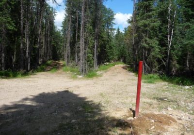 A capped drill hole and the web of access roads on Superior National Forest lands near Highway 1, southeast of Ely, in 2010. (Greg Seitz photo)