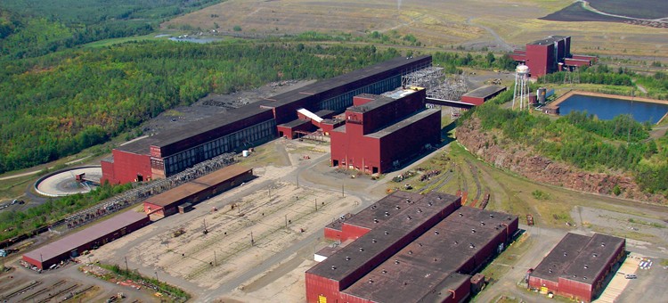 PolyMet's proposed processing facility, the former Erie taconite plant. (MN DNR photo)