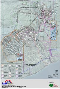 Map of proposed expansion. (Courtesy Lutsen Mountains)
