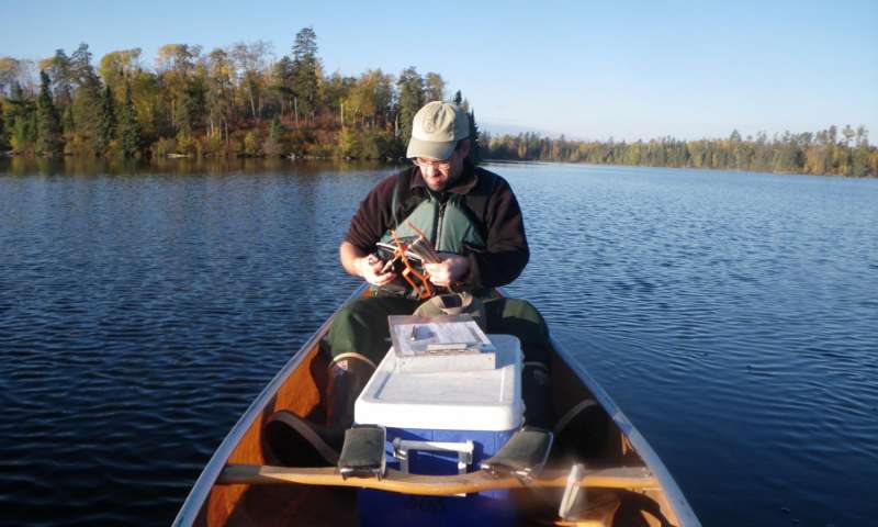 Researching mercury in the Boundary Waters. (Photo courtesy U.S. Forest Service)