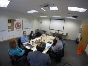 Members of the Heart of the Continent Partnership meet for a roundtable discussion in Duluth this spring. Photo courtesy Heart of the Continent Partnership.