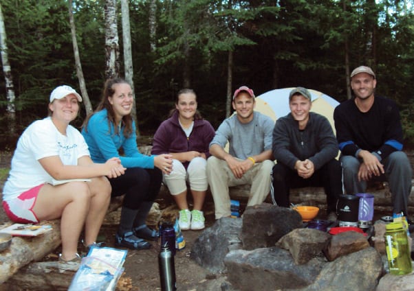 Students from Nebraska Wesleyan University embark on a Boundary Waters expedition and take a test of their creativity while in the wilderness. Photos courtesy Dr. Frank Ferraro.