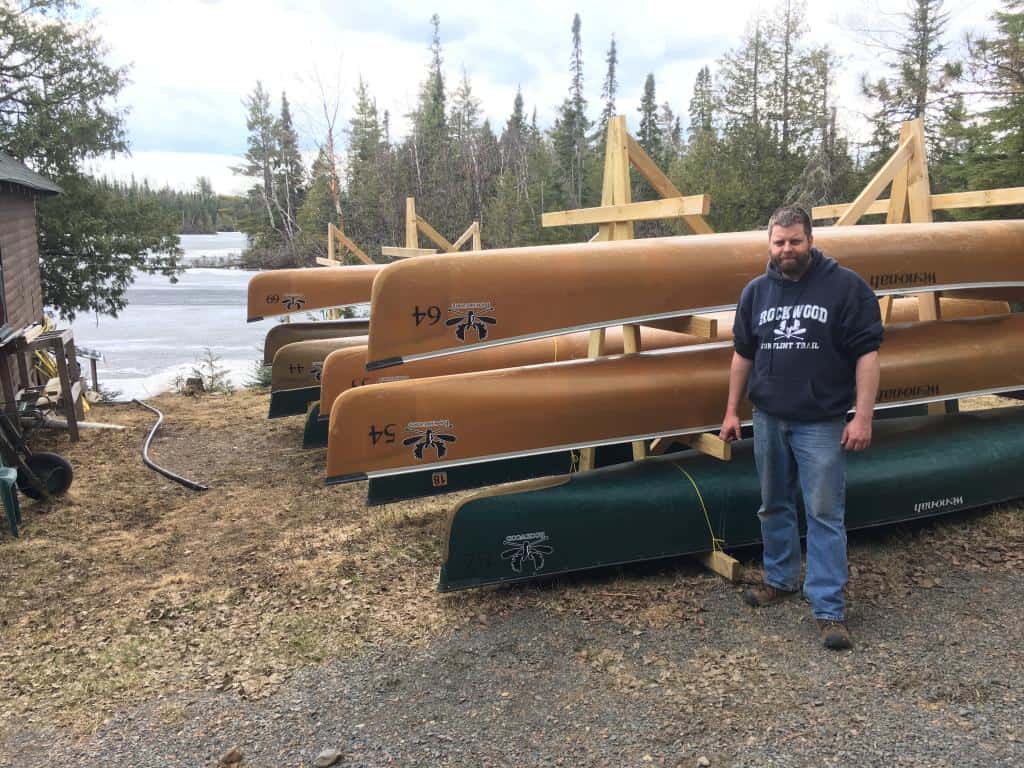 Mike Seim and his partners bought Rockwood Lodge and Outfitters in 2015 and have consistently added to their fleet of canoes. Photo courtesy Mike Seim.