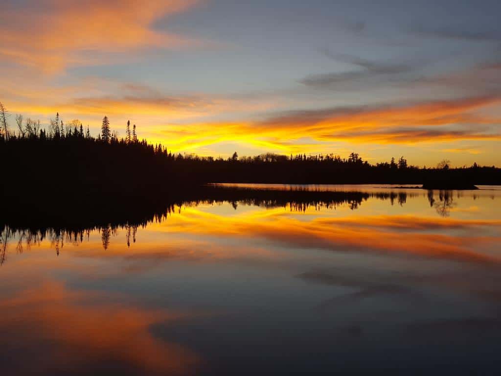 Sunset in the Boundary Waters (Photo by Lukas Leaf, Sportsmen for the Boundary Waters)
