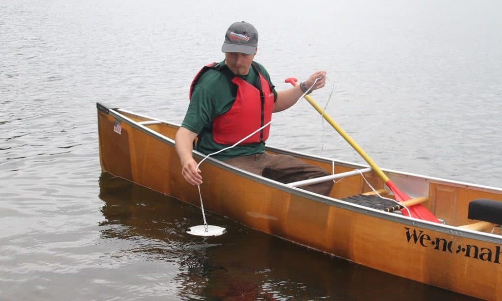Water quality monitoring in the BWCAW (Photos by Chris Almquist, Northern Tier, via Scouting Magazine)