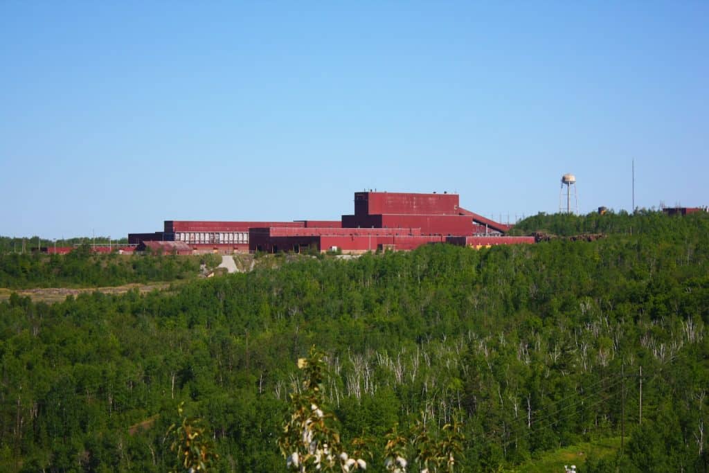 The former LTV taconite processing facility near Hoyt Lakes. It is now owned by PolyMet and the company hopes to re-use it for processing copper ore. (PolyMet)
