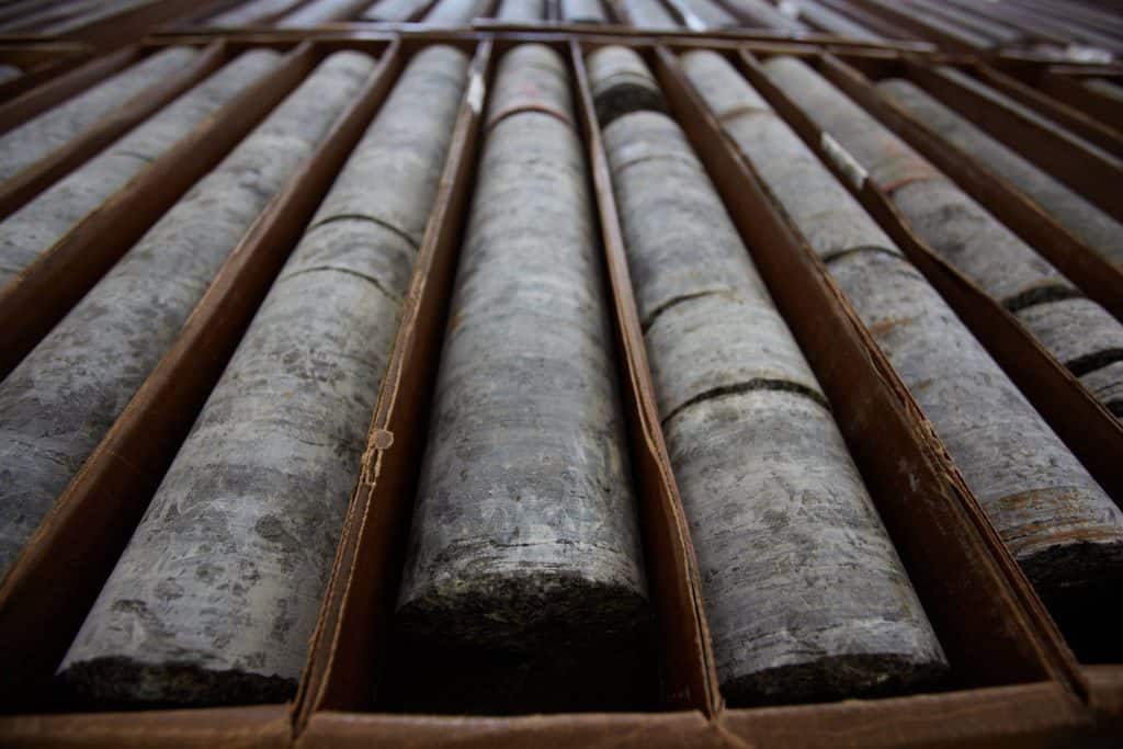 Mineral cores collected by Twin Metals during exploration drilling. (Photo courtesy Twin Metals)