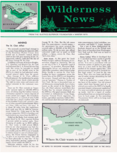 Wilderness News Winter 1970