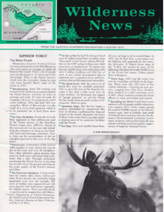 Wilderness News Winter 1972