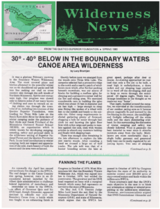 Wilderness News Spring 1980