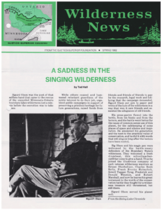 Wilderness News Spring 1982