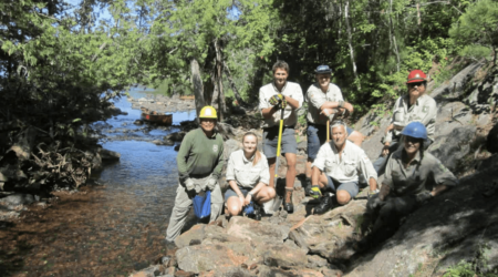 International ranger crew partners to improve flood-prone portage on Granite River