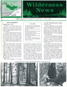 Wilderness News Fall 1966
