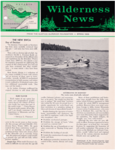 Wilderness News Spring 1966