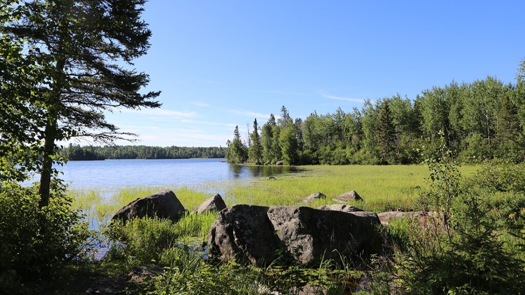 Birch Lake, across from the location of the proposed Twin Metals mine near BWCA