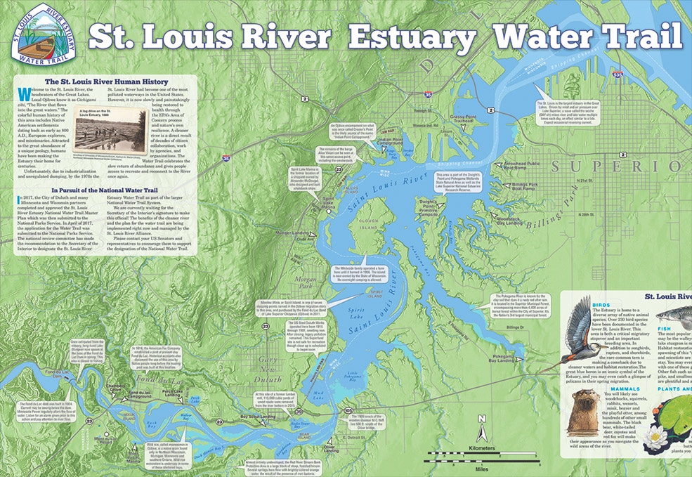 St. Louis River Estuary Water Trail Map