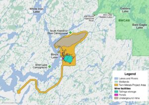 Map: Twin Metals Mining Near Boundary Waters BWCAW