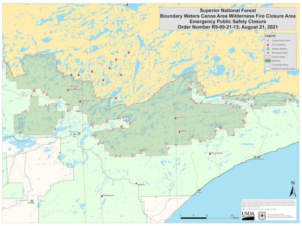 Fires force full Boundary Waters closure for first time in 45 years ...