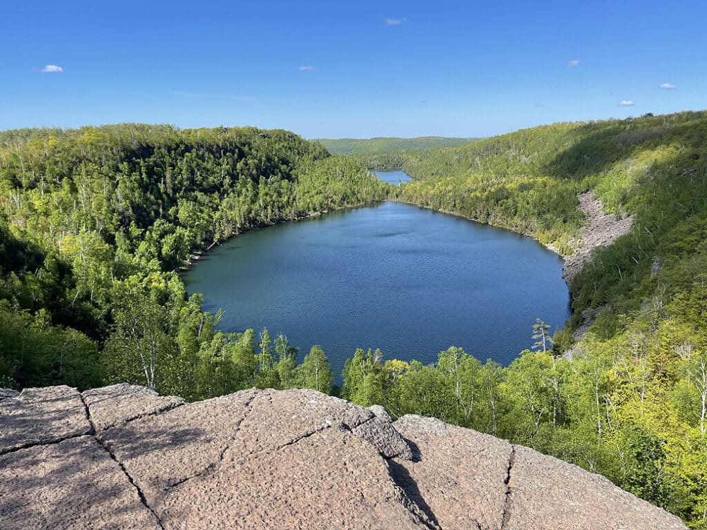 Overlooking Bean and Bear Lakes