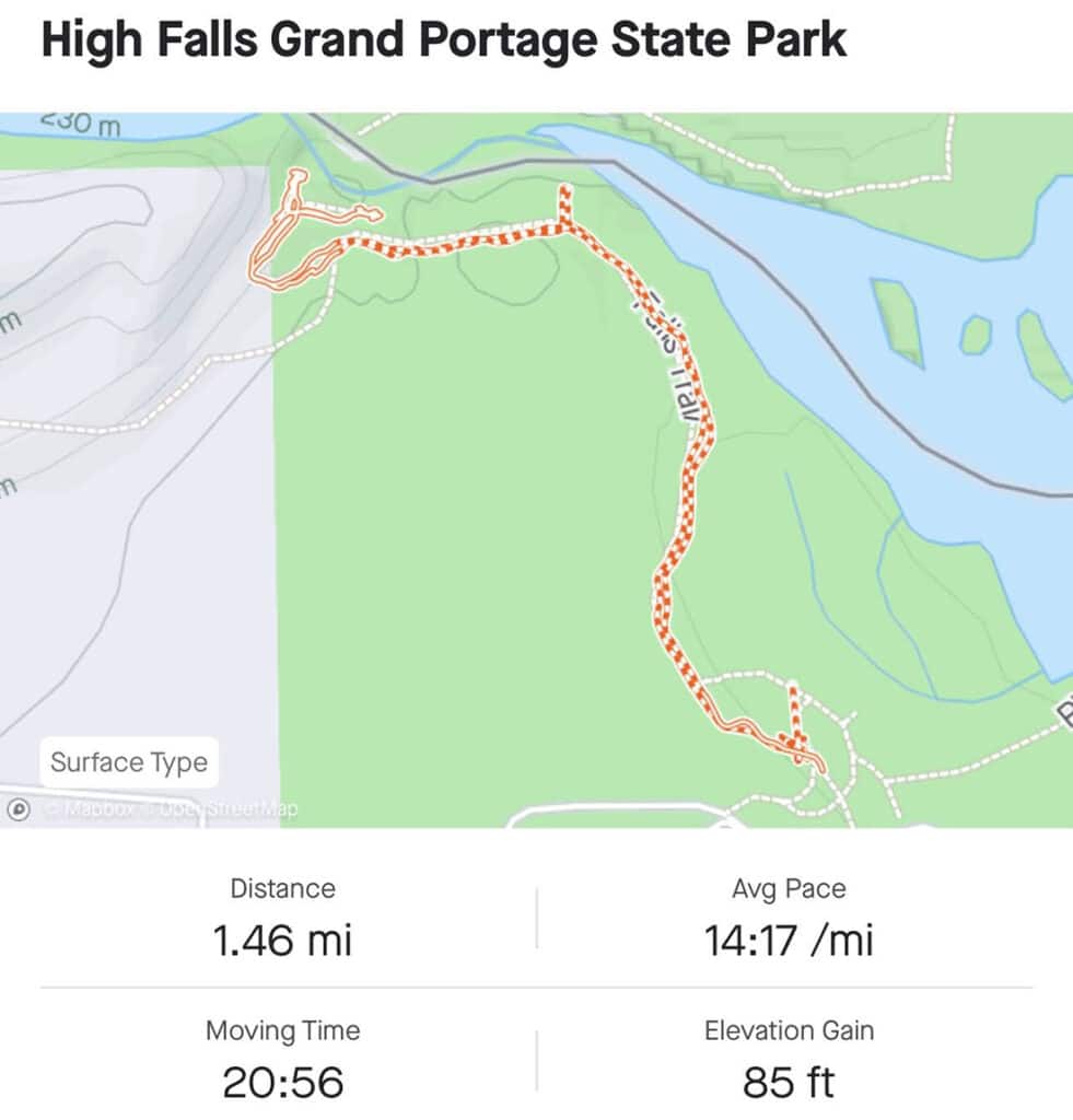 High Falls Grand Portage Hiking Trail