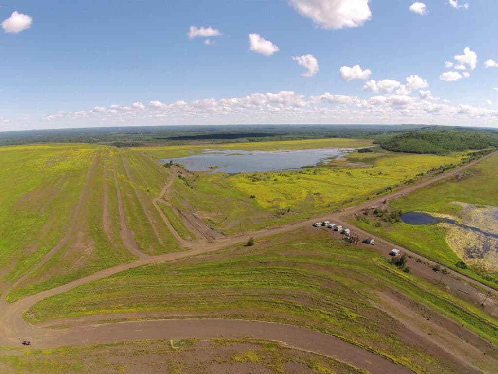 Tailings basin that PolyMet proposes to use for storing waste.