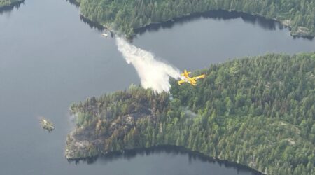 Spice Lake Wildfire in Boundary Waters Canoe Area