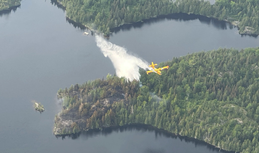 Spice Lake Fire BWCAW Images courtesy USFS