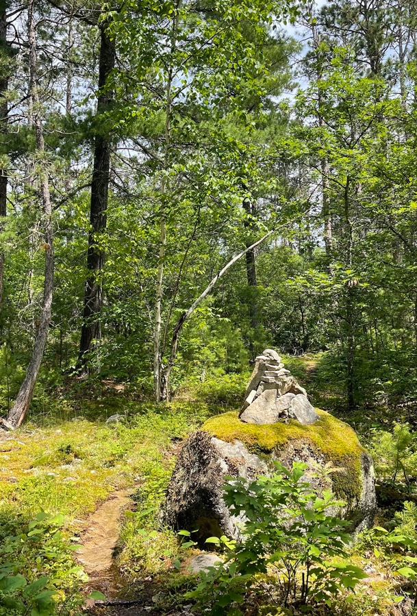 Cairn on the Mukooda Trai Voyageurs National Park