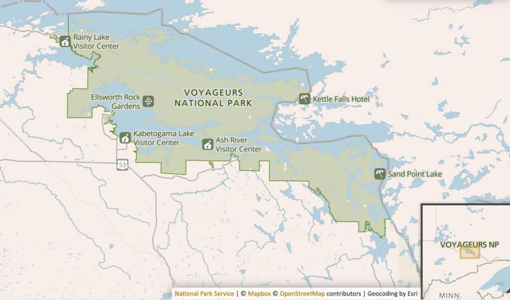 Voyageurs Park Map