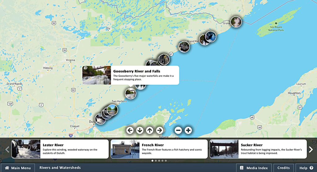 interactive kiosk display MN Superior National Forest