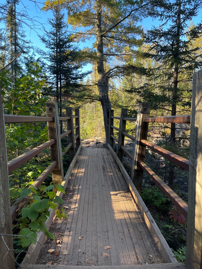 Temperance River trail bridge