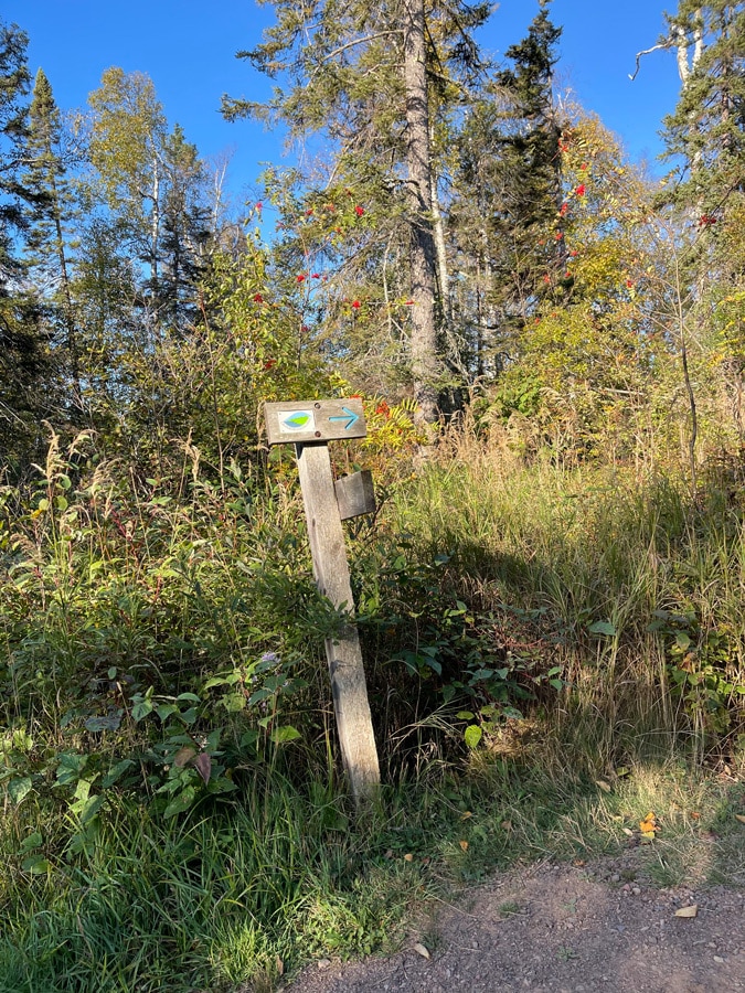 Superior Hiking trail marker