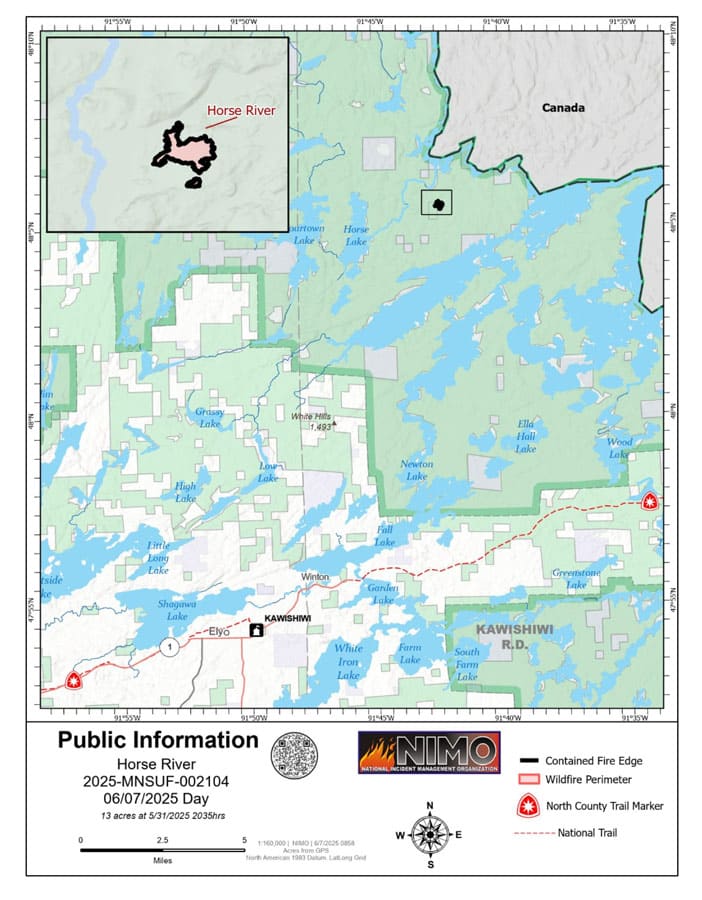 Horse River Fire Map