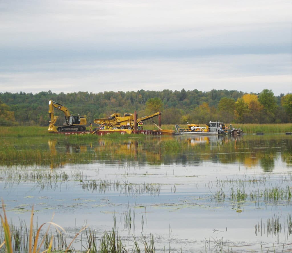 St. Louis River Estuary Restoration in progress