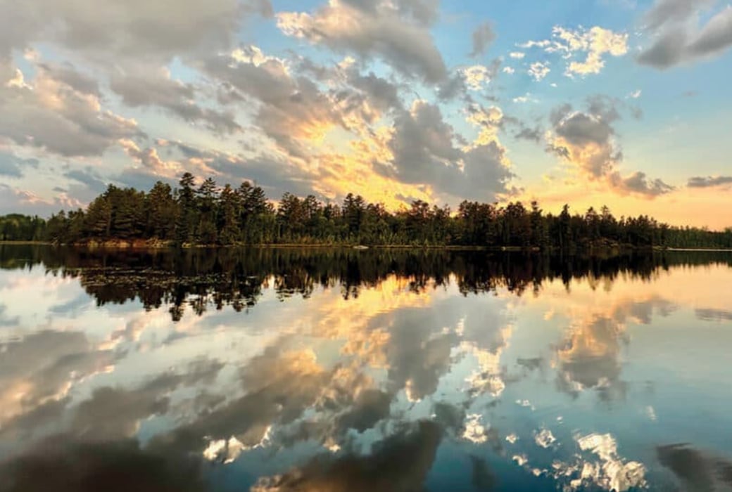 Sunrise over Eskwagama Lake BWCA