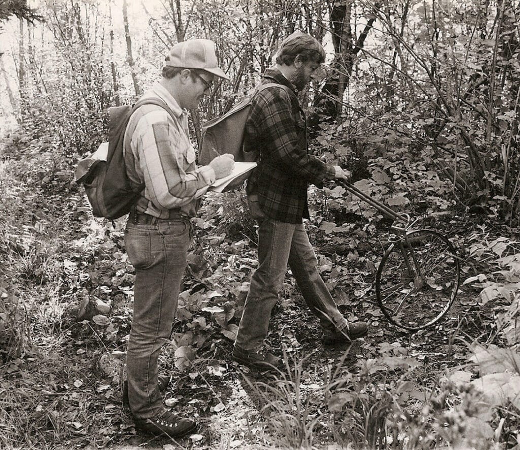 Historical Photo of people on Superior Hiking Trail