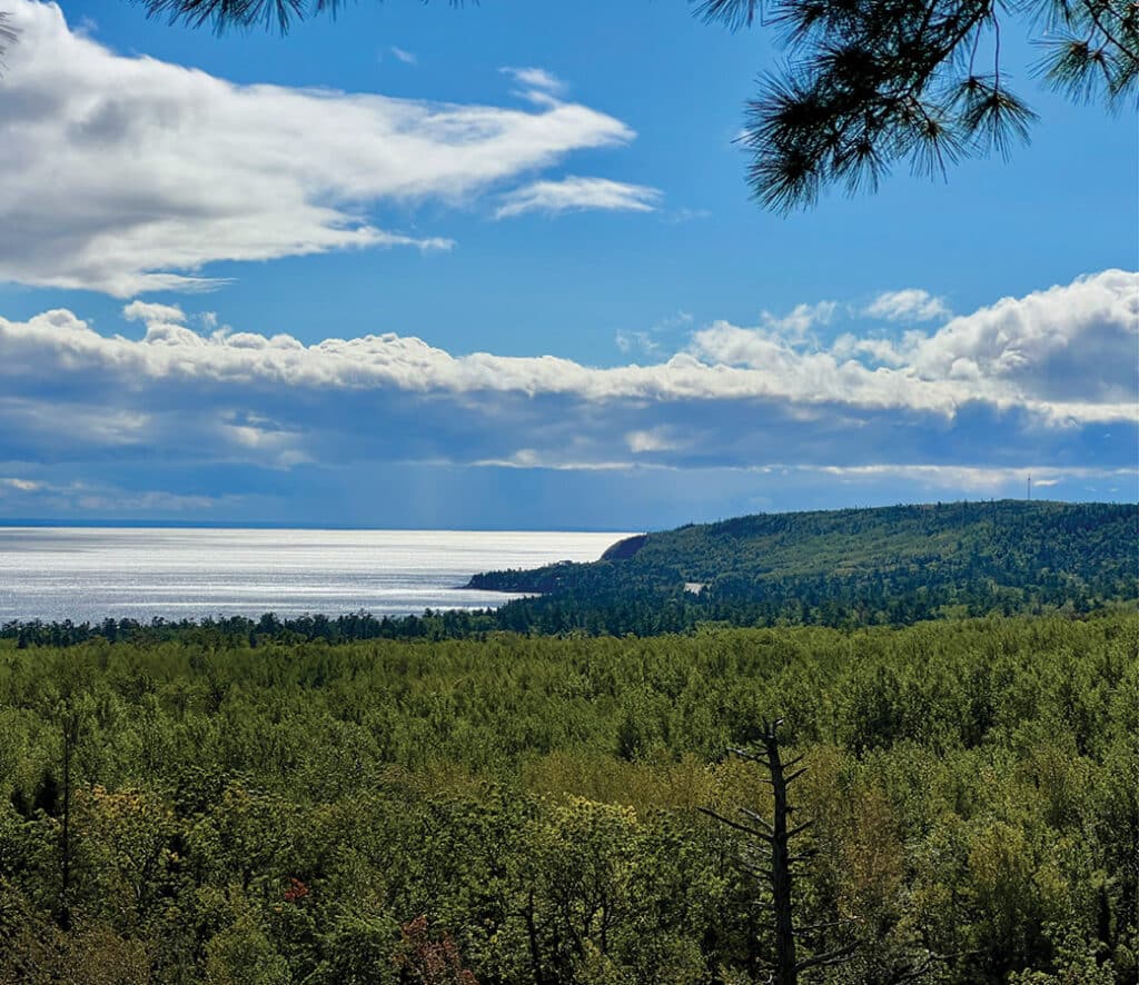 Lake Superior viewed from Superior Hiking Trail