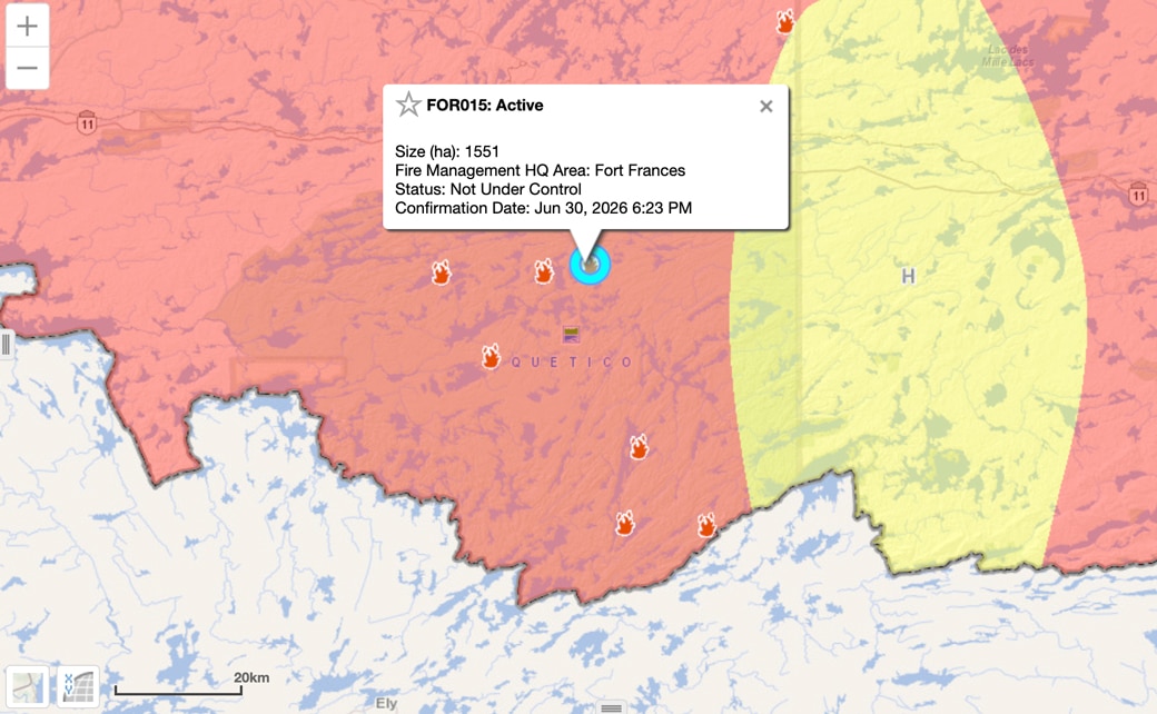 Quartz Ridge Fire Map Wildfire prompts evacuations and lake closures in Quetico