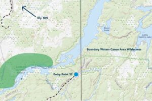 Map of land protected near BWCA from mining interests