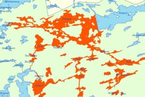 Quetico Park Fire Map Pickerel Lake FOR015